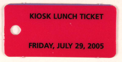 2005 NJ Kiosk Lunch Ticket July 29