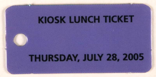 2005 NJ Kiosk Lunch Ticket July 28