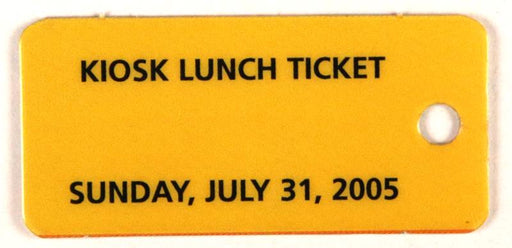 2005 NJ Kiosk Lunch Ticket July 31