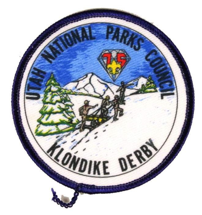 1985 Utah National Parks Klondike Derby Patch Blue Border