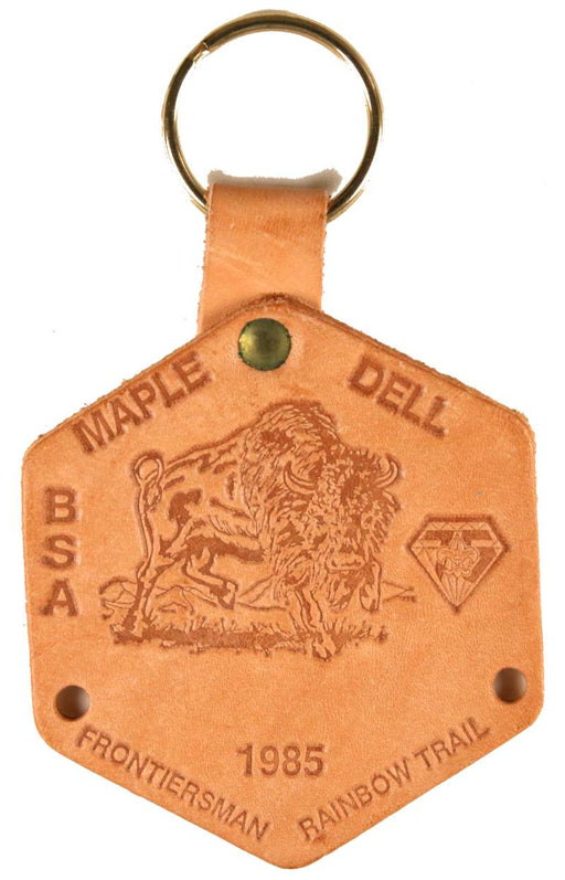 Camp Maple Dell 1985 Leather Fob