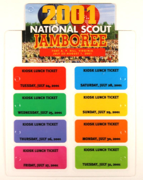 2001 NJ Participation Card and Kiosk Tickets in 1 Unit