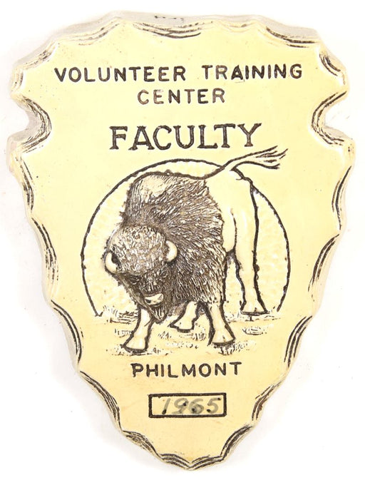 Philmont Volunteer Training Center Faculty 1965 Plaque