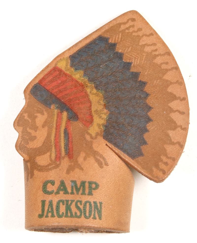 Jackson Camp Leather Neckerchief Slide