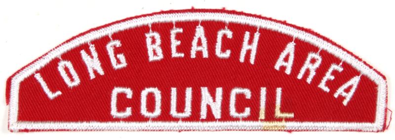 Long Beach Area Red and White Council Strip