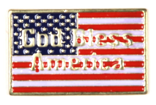 God Bless America Flag Pin