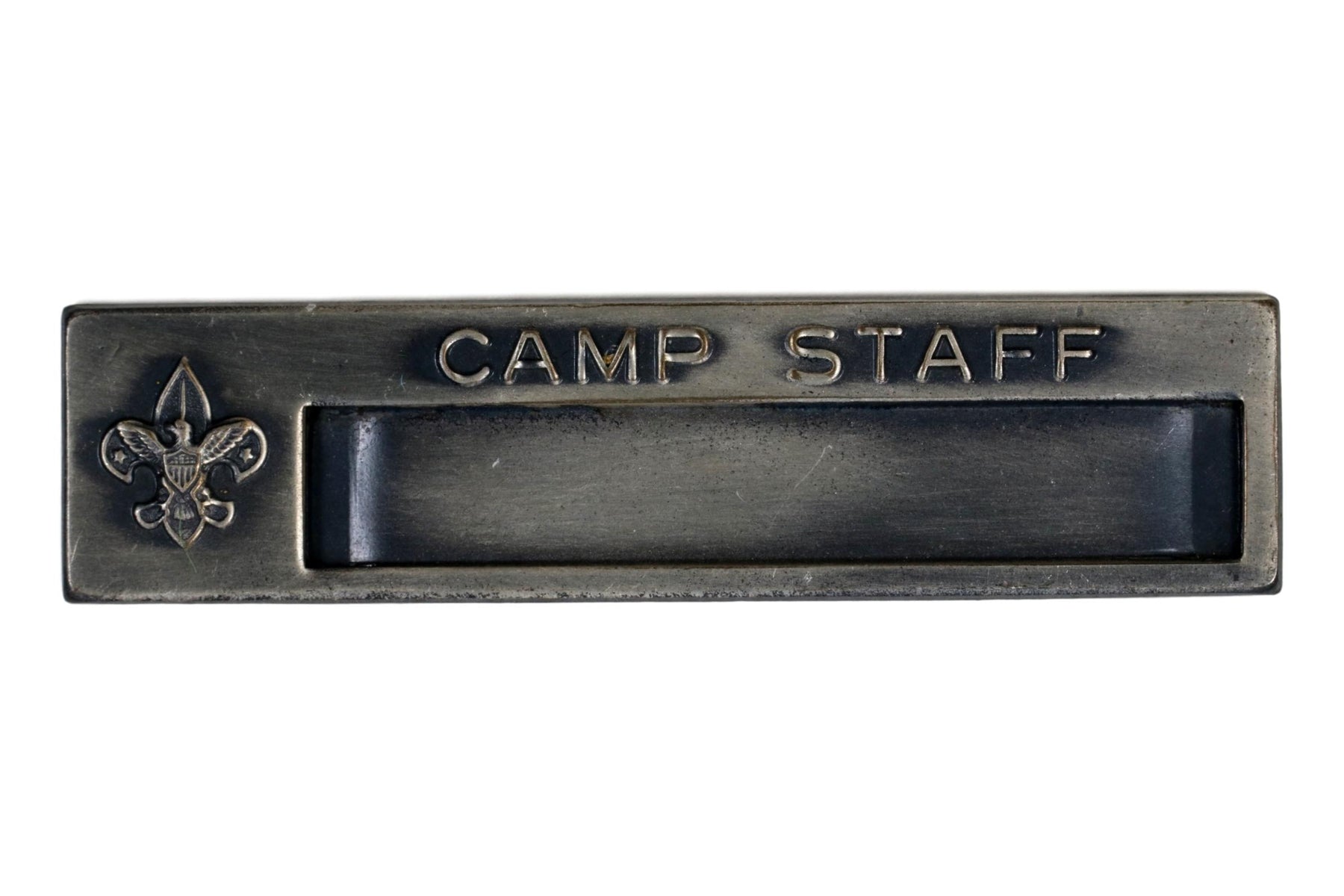 Camp Staff Metal Name Badge Holder