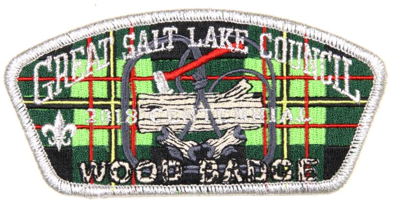 Great Salt Lake CSP SA-New 2018 Wood Badge Silver Mylar