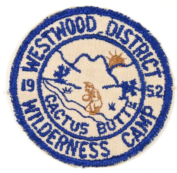 1952 Westwood District Wilderness Camp Patch