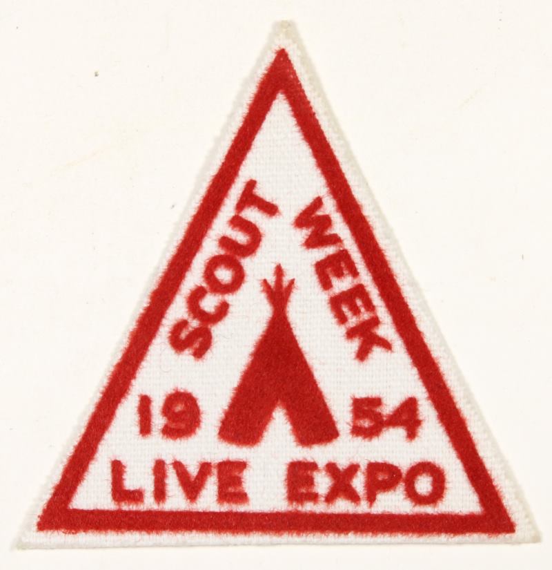 1954 Scout Week Live Expo Patch