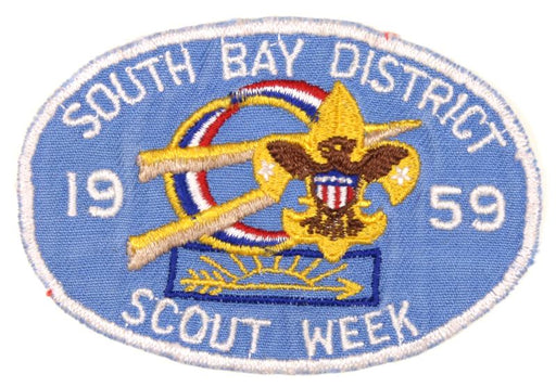 1959 South Bay District Scout Week Patch