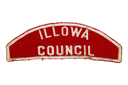 Illowa Council Red and White Council Strip