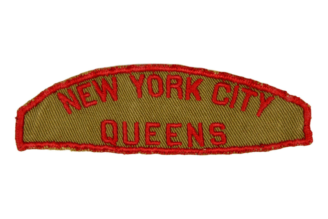 New York City Queens Red and Tan Council Strip