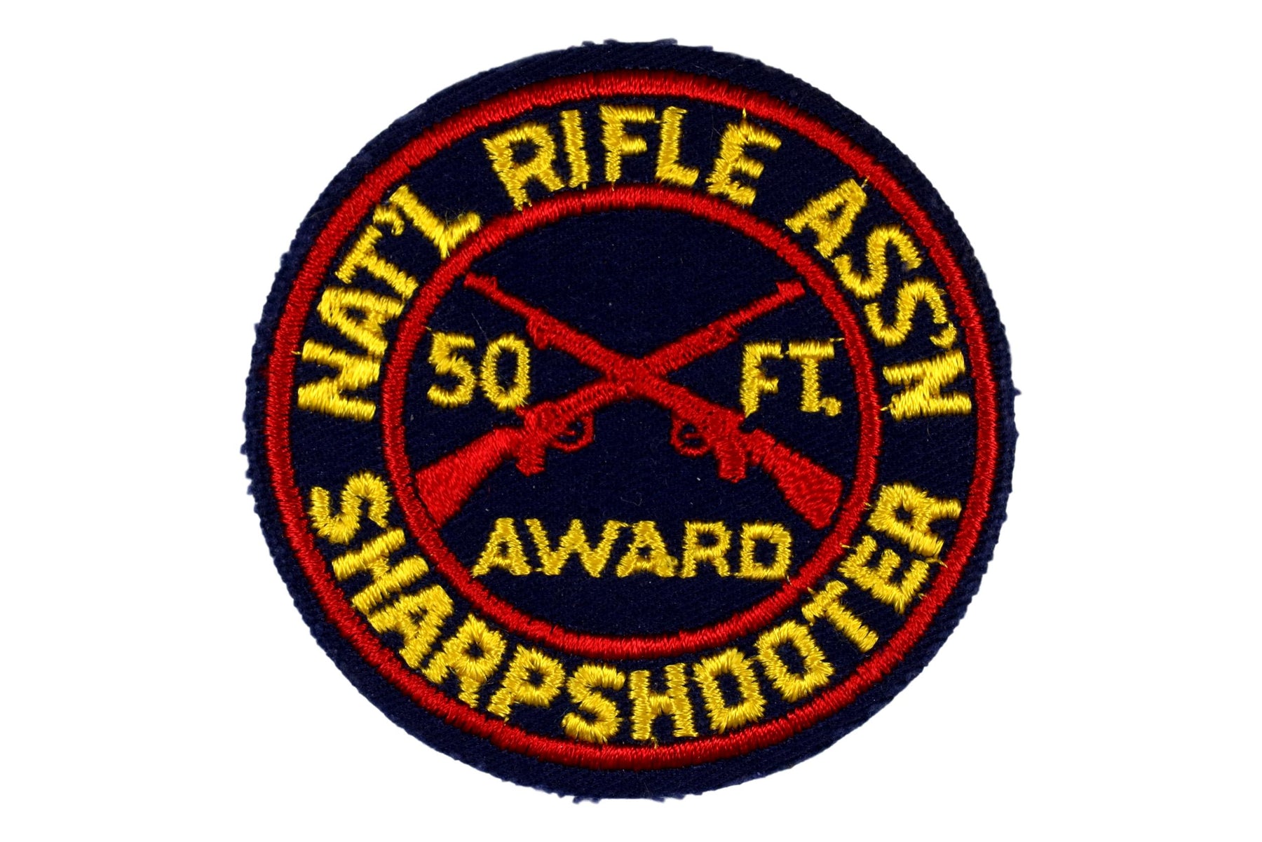 National Rifle Association 50 Ft. Sharpshooter Award Patch Felt