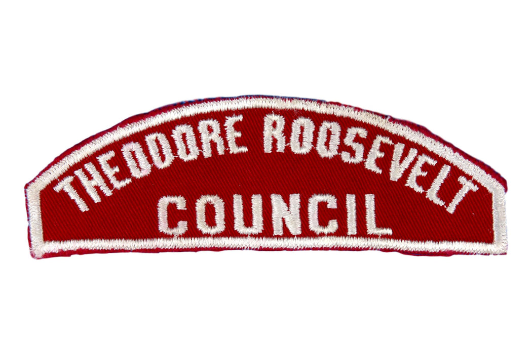 Theodore Roosevelt Red and White Council Strip