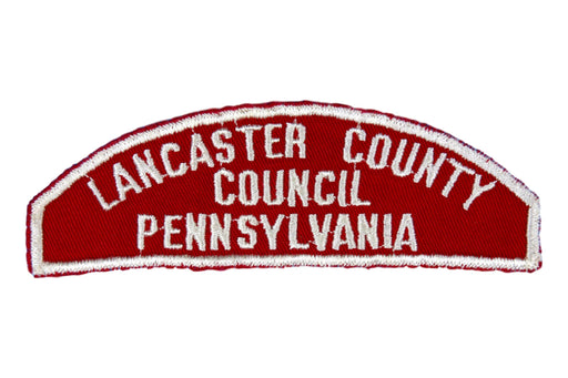 Lancaster County Red and White Council Strip