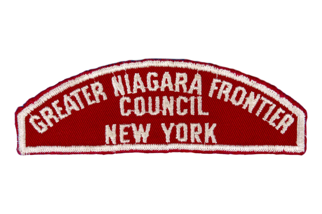 Greater Niagra Frontier Red and White Council Strip