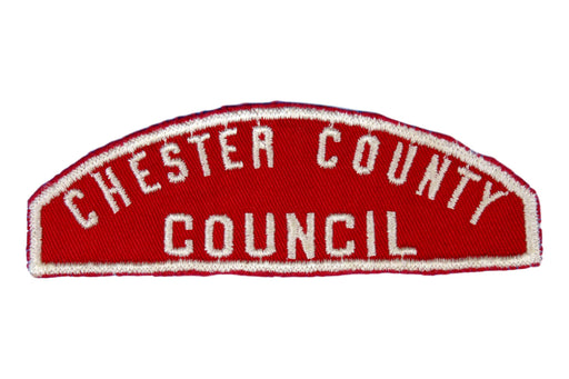 Chester County Red and White Council Strip