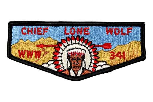 Lodge 341 Chief Lone Wolf Flap S-1c