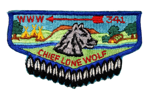 Lodge 341 Chief Lone Wolf Flap S-3c