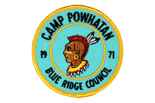 1971 Powhatan Camp Patch