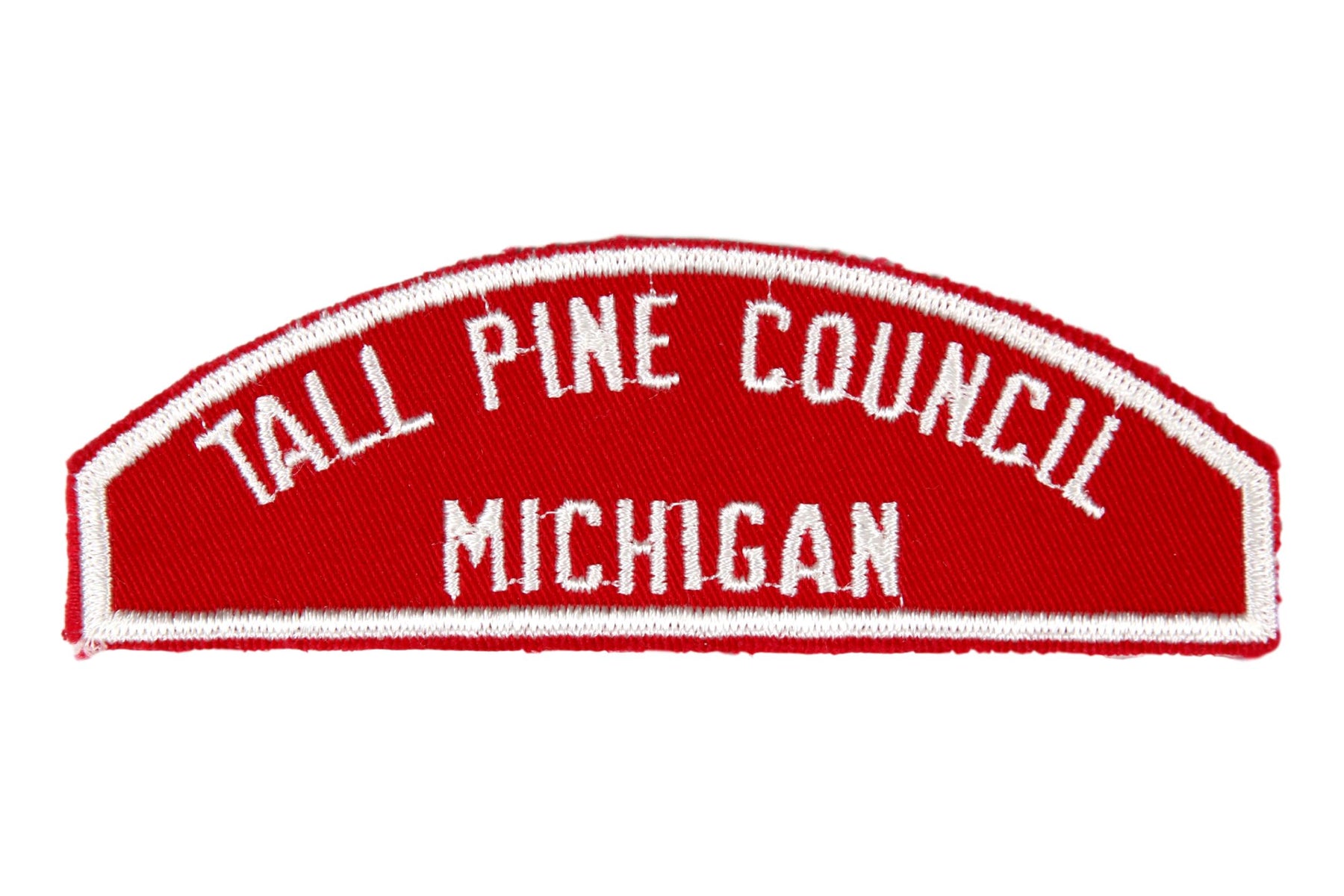 Tall Pine Red and White Council Strip