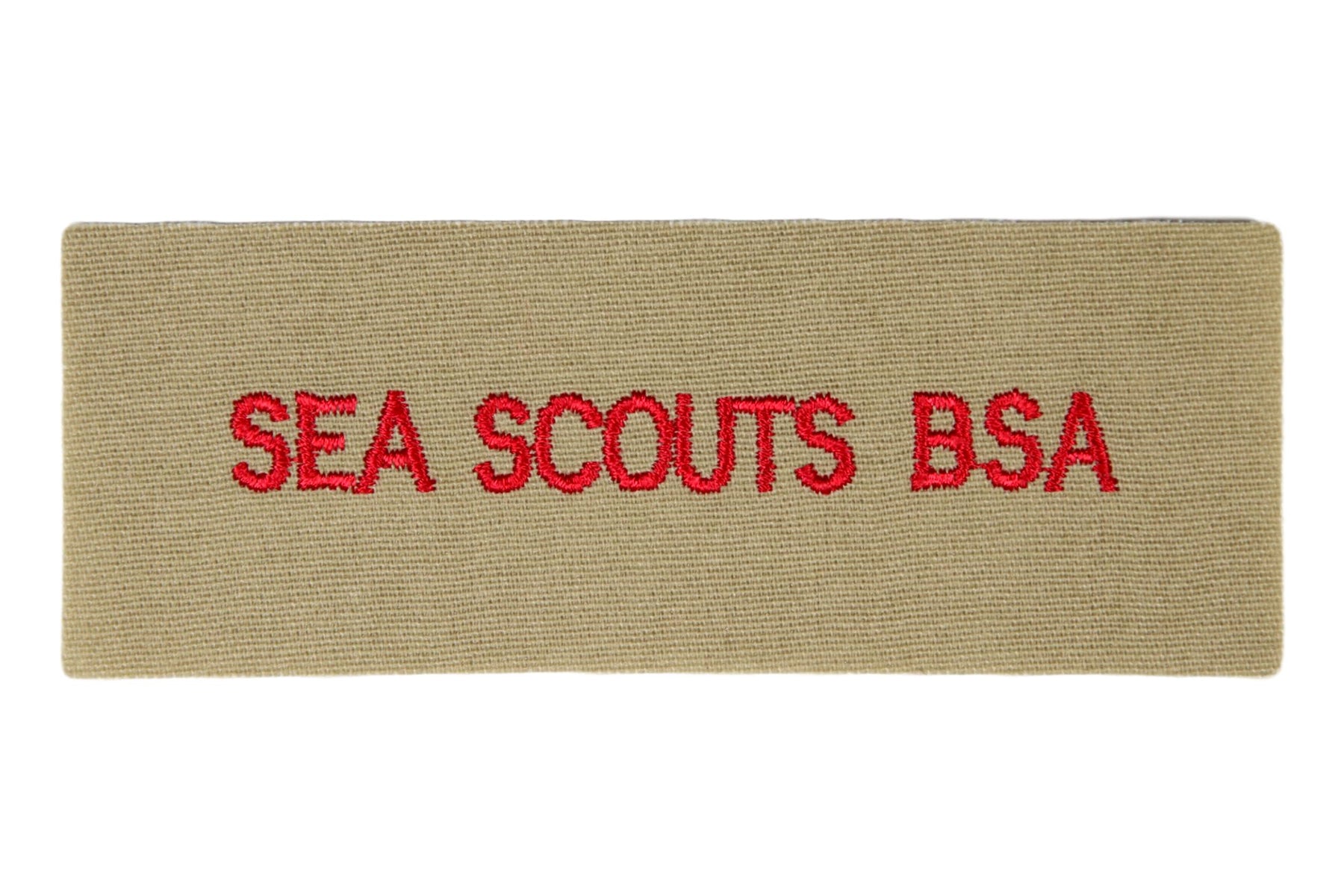 Sea Scouts B.S.A. Shirt Strip White on Tan