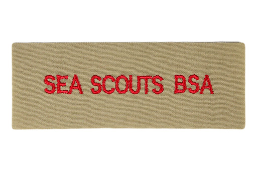 Sea Scouts B.S.A. Shirt Strip White on Tan