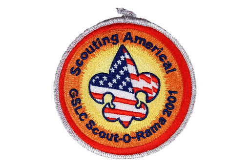 2001 Great Salt Lake Scout O Rama Patch Silver Mylar Border