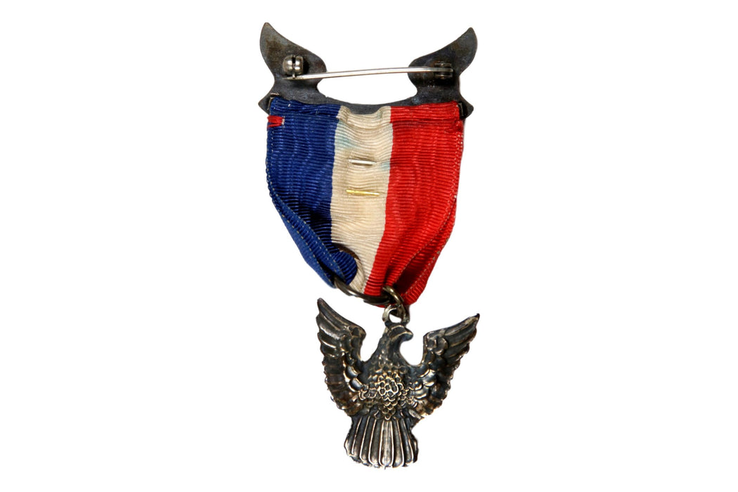 Eagle Rank Medal 1933 - 1954 Robbins 3 in Coffin Box with Bronze and Gold Palms and Lapel Pin