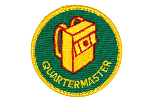 Quartermaster Patch 1970s Clear Plastic Back