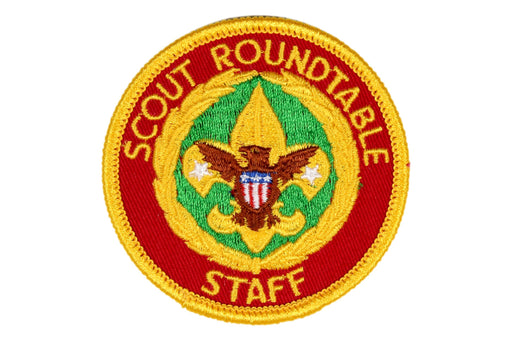 Scout Roundtable Staff Patch Gauze Back
