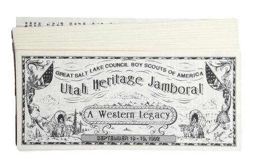 1992 Great Salt Lake Utah Heritage Jamboral Trading Bill Set