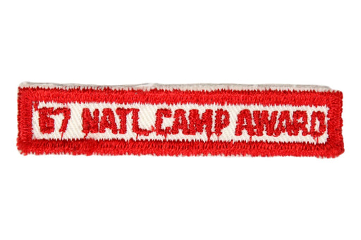 1967 National Camp Award Strip