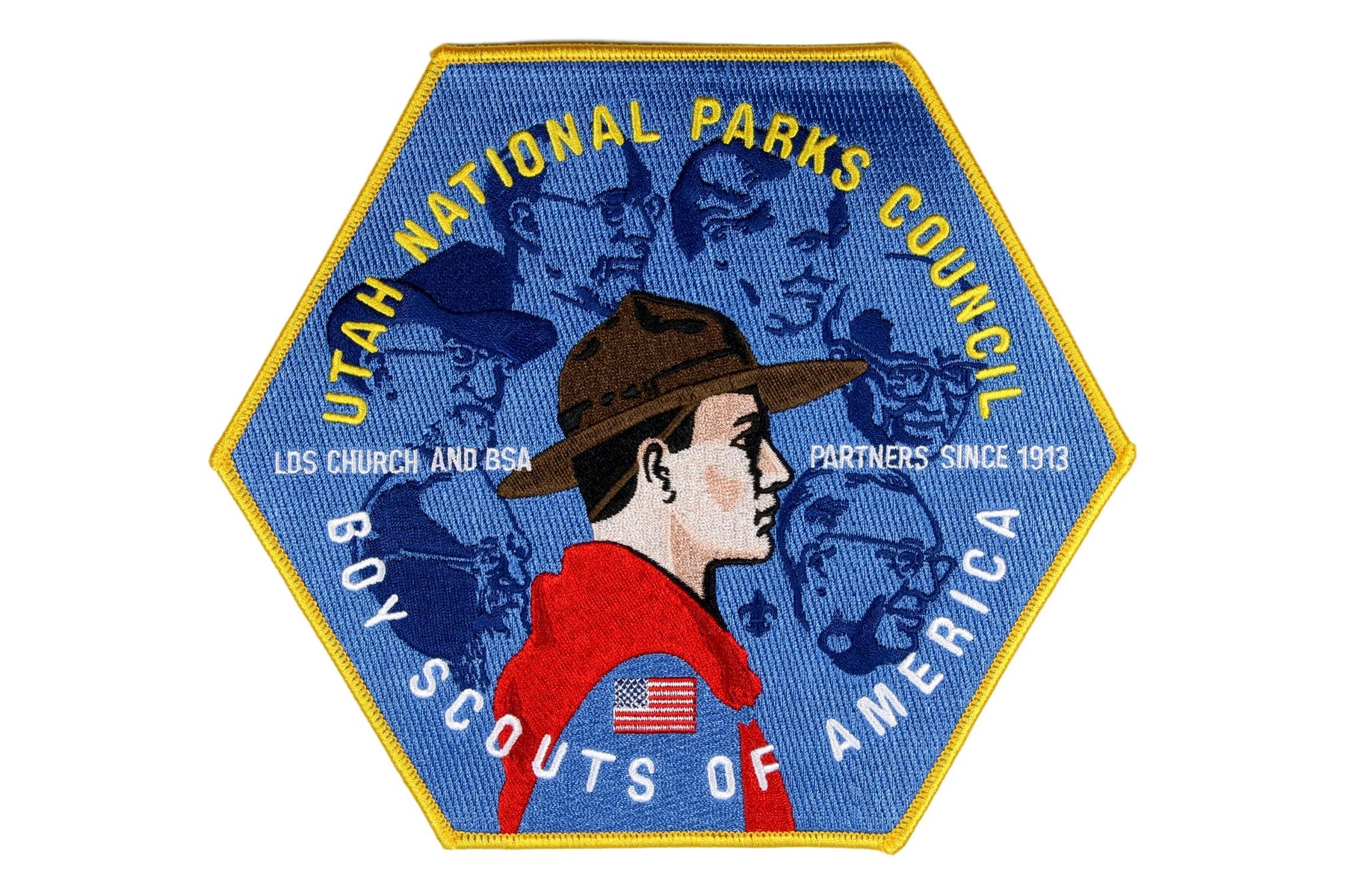 Utah National Parks Friends of Scouting Jacket Patch Blue
