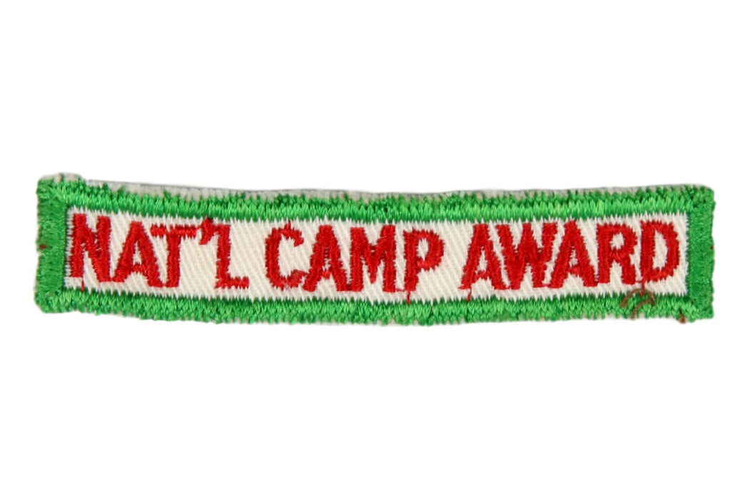 National Camp Award Strip