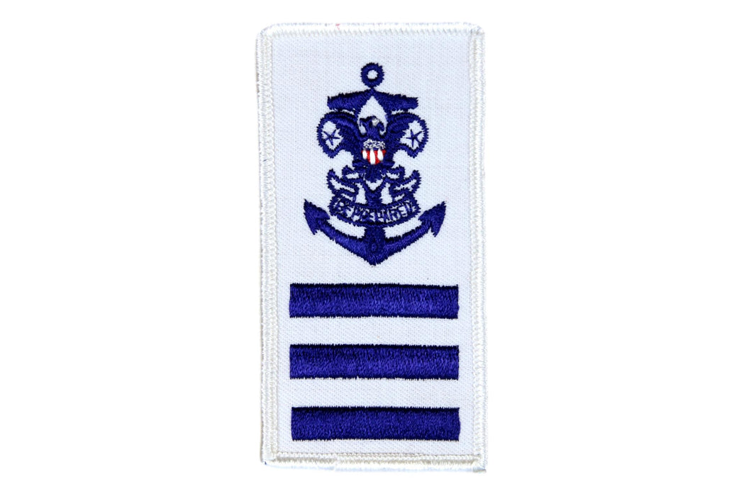 Sea Scout Able Patch on White Rolled Edge