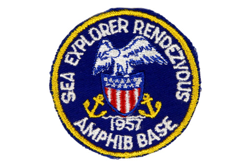 1957 Sea Explorer Rendezvous Patch Amphib Base