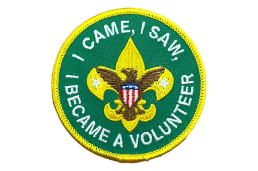I Came, I Saw, I Became a Volunteer Spoof Assistant Scoutmaster Position Patch