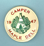 1947 Utah National Parks Maple Dell Camper Pin