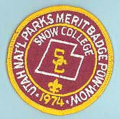 1974 Snow College Merit Badge Pow Wow Patch
