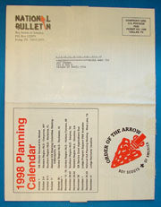 1998 National Order of the Arrow Bulletin
