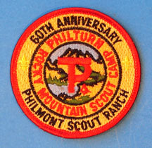 Philmont 60th Anniversary Patch RED Border