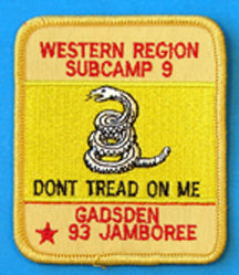 1993 NJ Western Region Subcamp 9 Patch