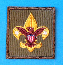 Tenderfoot Rank Patch 1960s Rough Twill Gauze Back