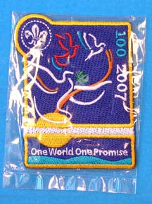 2007 WJ One World One Promise Large Patch 2 1/2