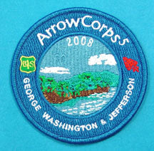 Arrow Corps 5 2008 Patch George Washington & Jefferson