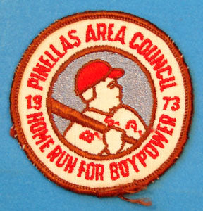 Pinellas Area 1973 Home Run for Boy Power Patch