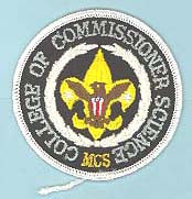 College of Commissioner Science Patch Master's Degree
