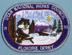 1993 Utah National Parks Klondike Derby Patch